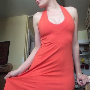 Flattering Coral Patagonia Quickdry Sundress